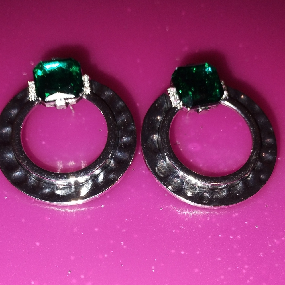 Paparazzi Earrings~ Smoldering Scintillation - Green